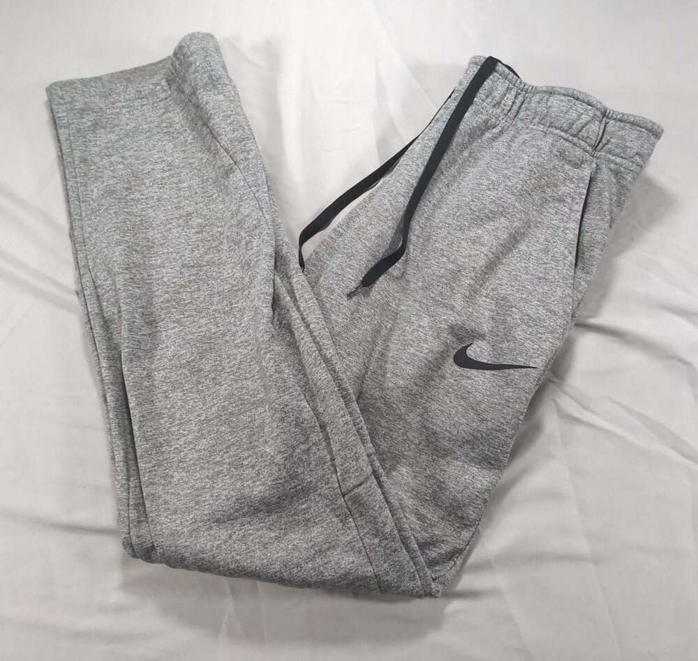 Nike Therma-FIT Gray Heather Athletic Jogger Sweatpants Men's Medium